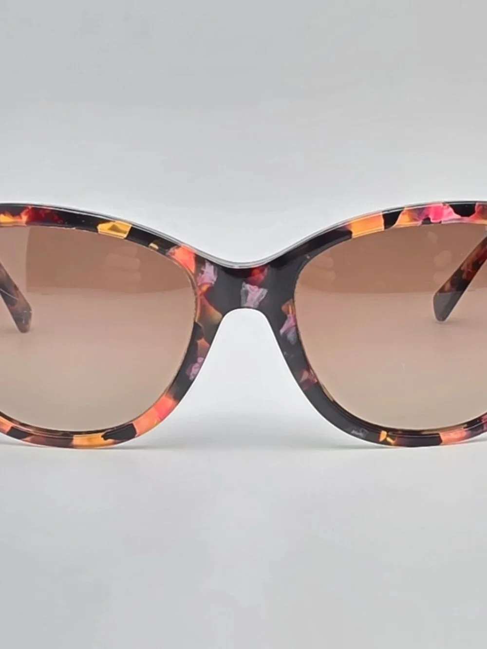 Ralph Lauren RA5201 1457T5 Pink Marble Frame Polarized Brown Cat Eye Sunglasses
